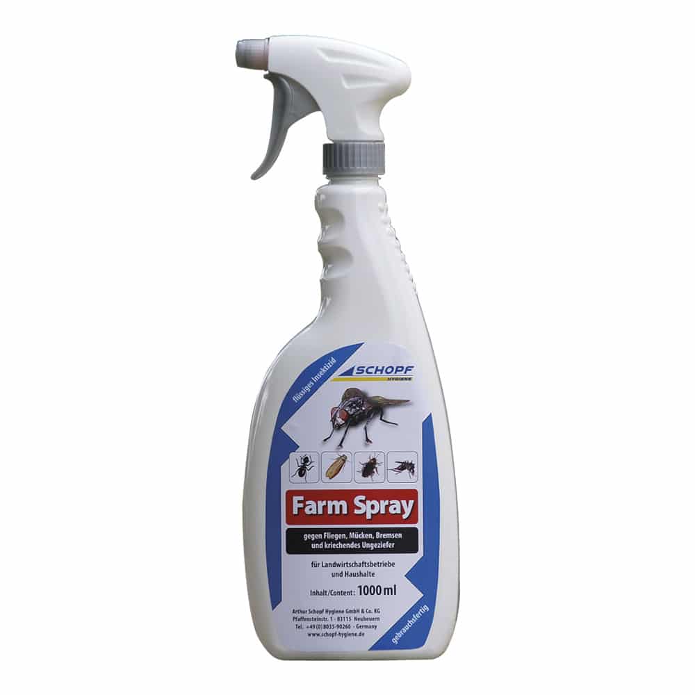 Farm Spray, Gebrauchsfertige Stallfliegenspray.